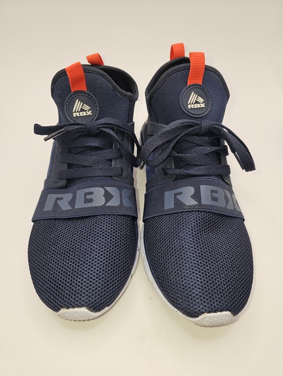 RBX Shoes - RBX Women's Navy Blue Athletic Sneakers with Red Pull Tabs, Size 6.5